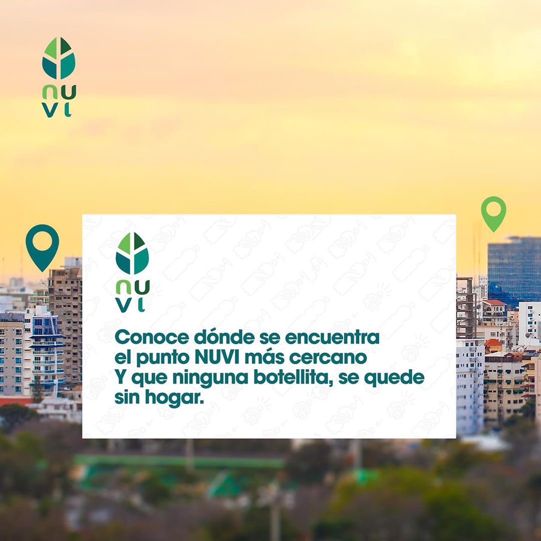 NuviRD's tweet photo. Ya puedes encontrar los primeros 16 puntos #Nuvi en Santo Domingo. Entra al link de nuestra bio y dale clic y encuentra tu punto más cercano. Comparte con nosotros tu foto con el hashtag #SoyBotellista. ♻️ https://t.co/r7T3ZTYsbQ