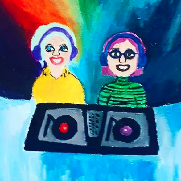 Paint the DJ's. This Paint Jammer took art and music fusion to this place. We love it! #djpainting #artandmusic #headphones #turntables #decks #paintandparty #artnight #popupartstudo #immersiveevents #paintjam #artlondon