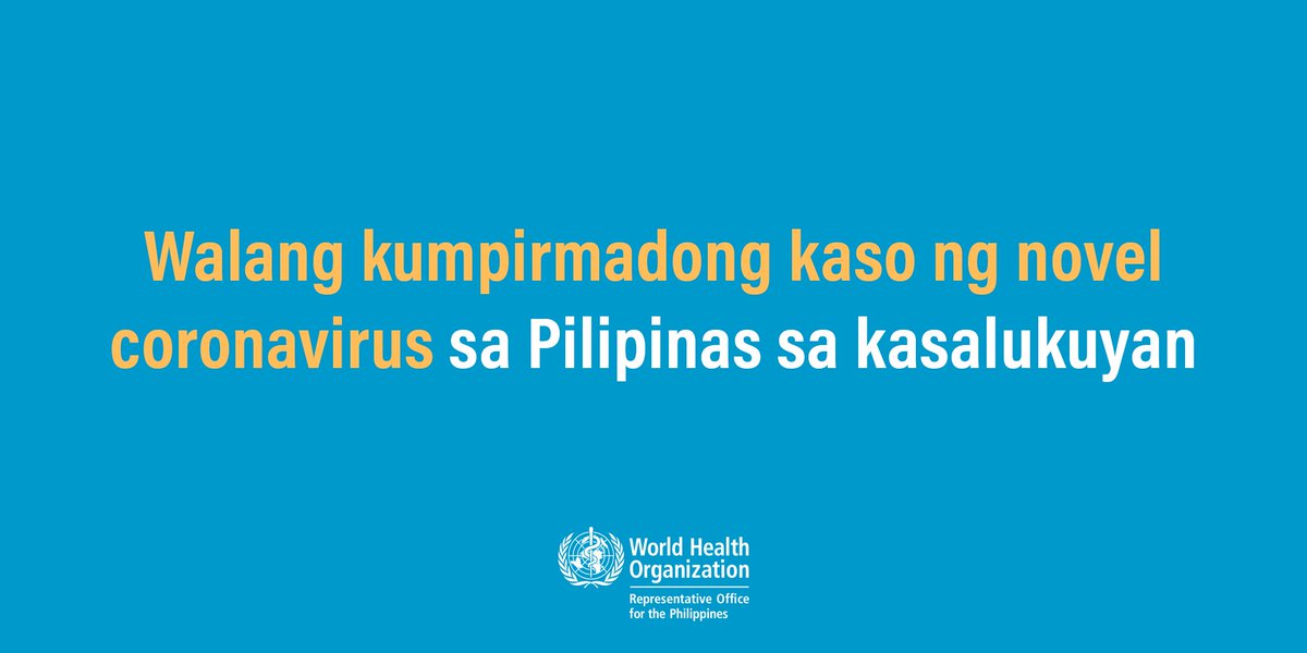 World Health Organization Philippines tweet media