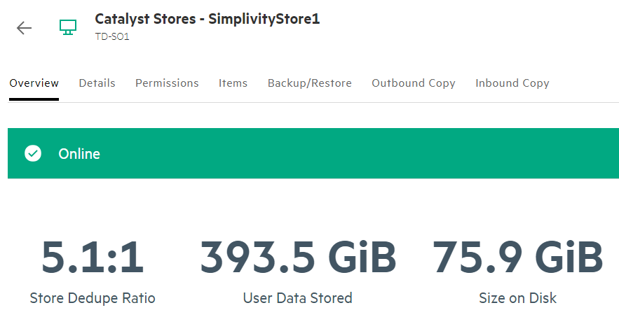 BartHeungens's tweet image. Playing with the @HPE_SimpliVity 4.0.0 integration with #StoreOnce external backup store, impressive efficiency numbers with the easiest simplicity, blog post out soon with all findings bitcon.be #hyperconverged #optimaldataprotection