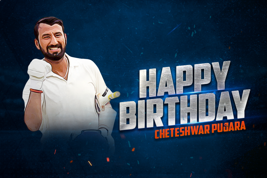 CEAT_CCR's tweet photo. Happy 32nd Birthday, @cheteshwar1! 🎂 

Which is your favourite innings of #TeamIndia's modern Mr. 'Dependable'?

#HappyBirthday #HappyBirthdayPujara #HappyBirthdayChePujara #ChePujara https://t.co/gyv1NQ3Dcd