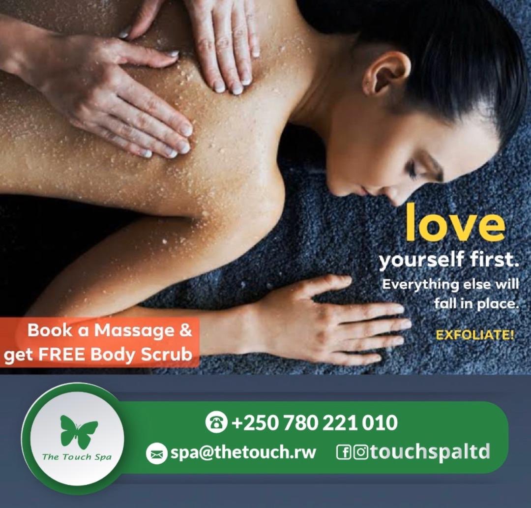 spa_rwanda's tweet photo. We all love saving money! 

Book a Massage treatment today &amp; receive a complimentary Full Body Scrub!

Come in pairs and get an additional complimentary express pedicure!

Open 7 days a week - 10 am to 9 pm 
+250 780 221 010 - Call to Book

#massages #facial #bodyscrub #waxing https://t.co/Qj3T67NDSD