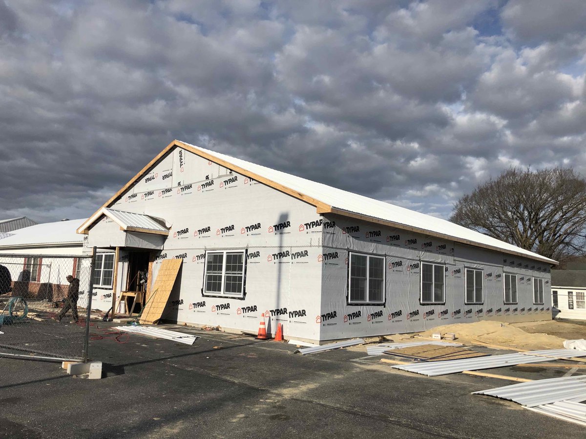 _BPConstruction's tweet image. We're under roof and weather tight at Boys and Girls Club of Dagsboro - interior shots coming soon! #GreatFutures