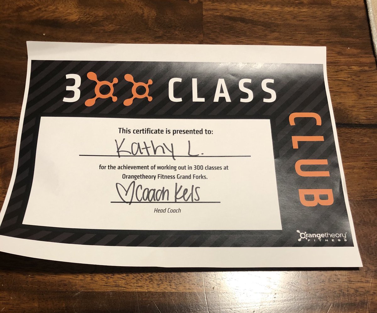 klind5's tweet photo. 300 classes!! https://t.co/y7SrqEnmcW