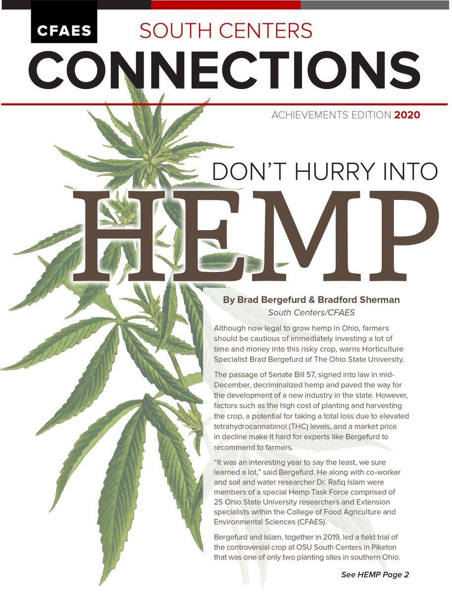 The annual Achievements Edition of the <a href="/southcenters/">OSU South Centers</a> Connections newsletter is now available! Our biggest and best issue of the year takes a look back at some of the highlights from the past year <a href="/CFAES_OSU/">Ohio State - CFAES</a> #Extension #Research #Business #OARDC #OhioState 
southcenters.osu.edu/sites/southc/f…