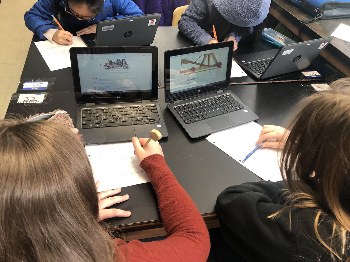 MsPalmisano's tweet photo. 1/2 Day STEAM Day @FMS_BCPS.   Students are following engineering design method to make a catapult.   It’s research time right now!  #collaboration #PRIDEINOURMINDS #PRIDEINOURHOME @ms_madigan @BCPSSci @CTE_BaltCoPS @SchifferB @jmbirnbaum1 @S_Mustipher @CbyersChristina @BCPS_Sup https://t.co/BU40PAAMoU