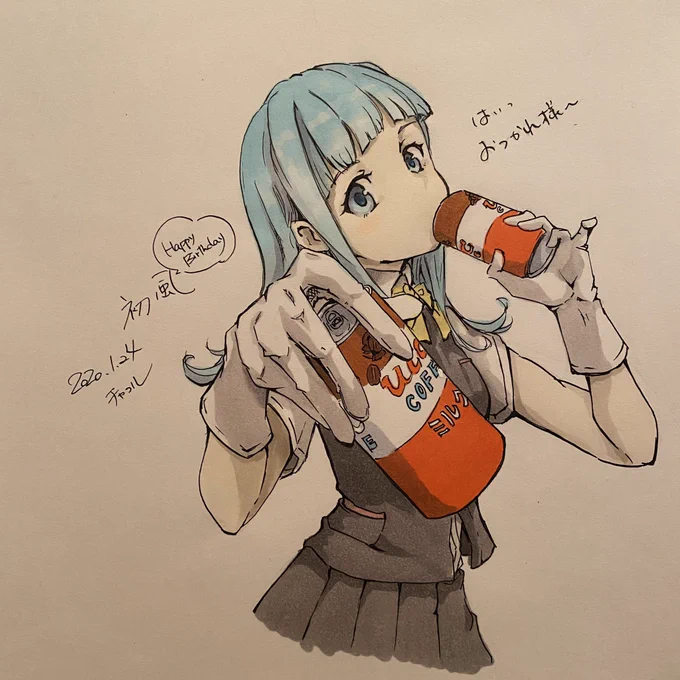 秘書艦でも何もしない(お茶もご飯も持ってこない)初風好き♪
#艦これ版深夜の真剣お絵描き60分一本勝負
#艦これ版真剣お絵描き60分一本勝負_20200124 