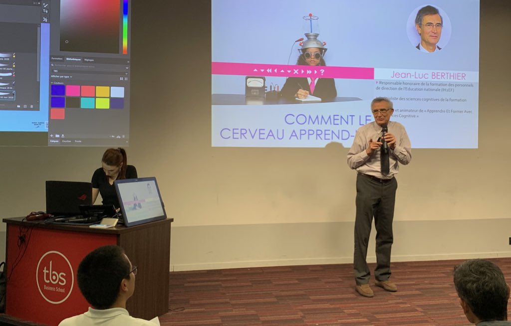 Place à la conférence interactive : « Comment le cerveau apprend-il ? » avec Jean-Luc BERTHIER, expert en neurosciences cognitives ! 🧠 

#EducationDay #FestivaldelApprendre #LearningPlanet #TBSinnovationDay