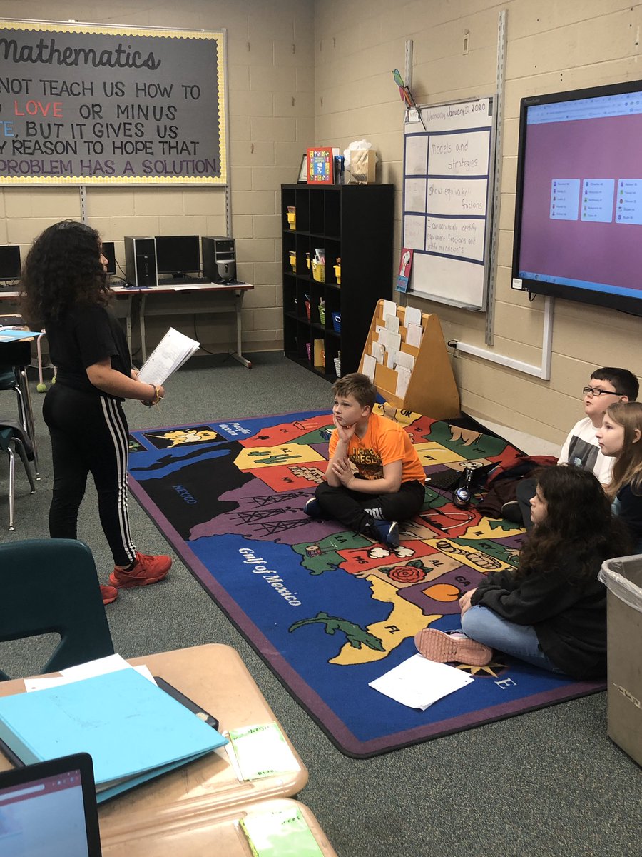 bhicks2220's tweet photo. @BlytheBower We are sharing our informational stories with our peers and listening to feedback. I am so proud of their hard work and their support of each other. “Don’ be embarrassed to share. It’s just us. We are family.” - an awesome 4th grade friend. #writersworkshop #bbbam https://t.co/OZiTUl5o1A