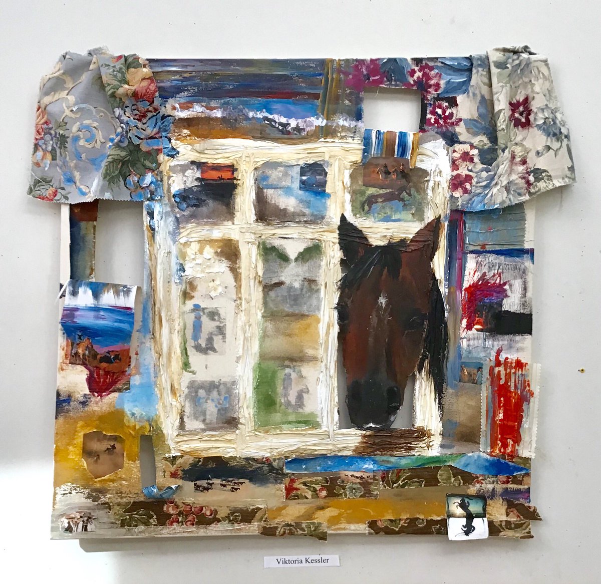 ms_cooney's tweet photo. βYou begin with the possibilities of the materialβ -Rauschenberg Drawing & Painting got experimental with mixed media on a large scale! Influenced by artist #RobertRauschenberg π¨ππ» #collage #assemblage #foundobjects #acrylic #phototransfers #finals #403art https://t.co/ep1oJBo0lI