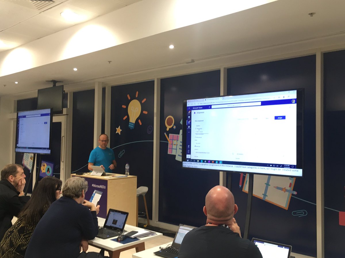 EoinStakelumedu's tweet photo. Two brilliant PD sessions from @MicrosoftEDU on inclusive tools for OneNote and assessment using Team assignments. @cgerrard02 #Bett2020 #Microsoft365 #ImmersiveReader #Mathstools #edcatie https://t.co/4EpYGJ6fzZ