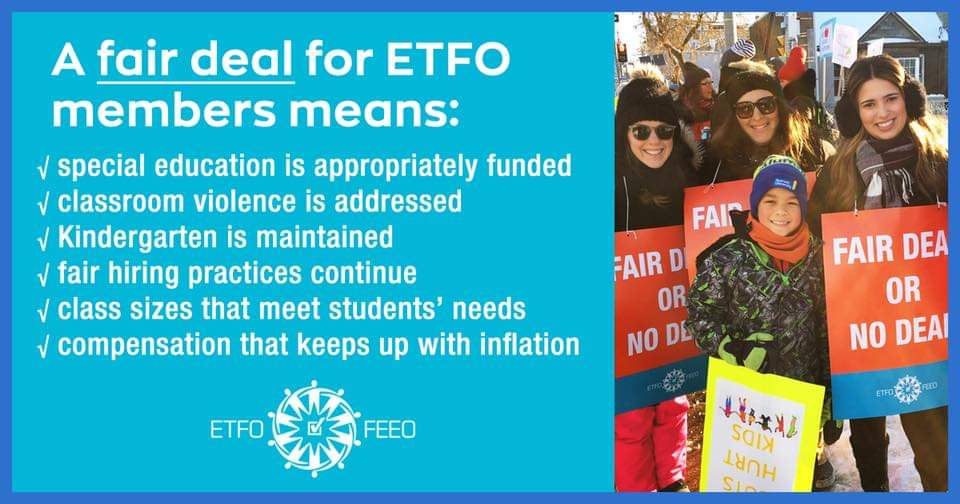 This is what teachers are fighting for. Absolutley worth walking out. #ETFOstrong #CutsHurtKids #ETFOstrike