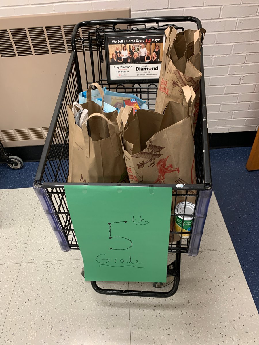 PattonStC's tweet photo. Let's fill these carts with food for our delivery to the Journeys/PADS shelter next Friday! Go Panthers1 @AHSD25Patton https://t.co/xX3ygA8PYI