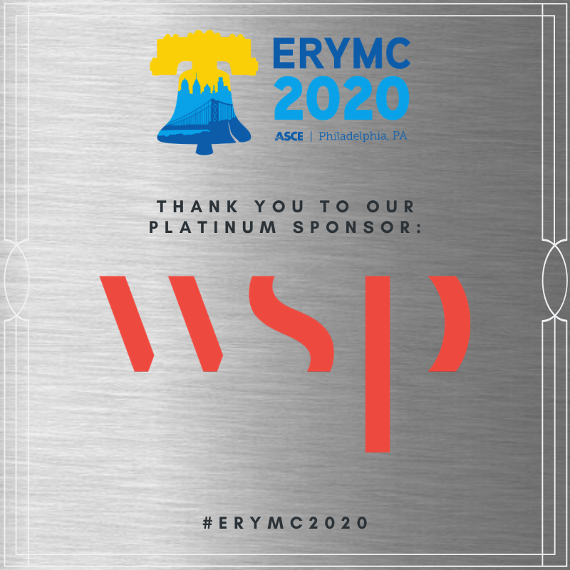 erymc2020's tweet photo. We are proud to recognize @wsp as a Platinum Sponsor for the 2020 
@ASCETweets Eastern Regional Younger Member Council!

We can't wait to get things started on Thursday!

#ASCE #ASCEMadeMe #ERYMC2020 #MRLCPhilly https://t.co/AMXhQ2sNei
