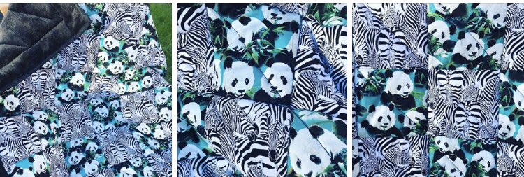 Panda and zebra in a patchwork quilt #quiltedthrow #handmade #panda #zebra #wildlife #blackandwhite #chairthrow #wheelchairfashion #giftforall #uniquegift #etsy quiltsfordreams.etsy.com #unique #pandas #supporthandmade #etsyhandmade