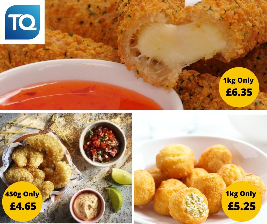 TQualityltd's tweet image. Get ahead of the rest by putting these special offers on your menu.  

Bubble Bobble Shrimp, Breaded Mozzarella Sticks and Akivo Cream and Cheese Jalapeno Snacks.  We've tried them all and they are simply delicious.  Ends 29th February 2020. #fishandchips