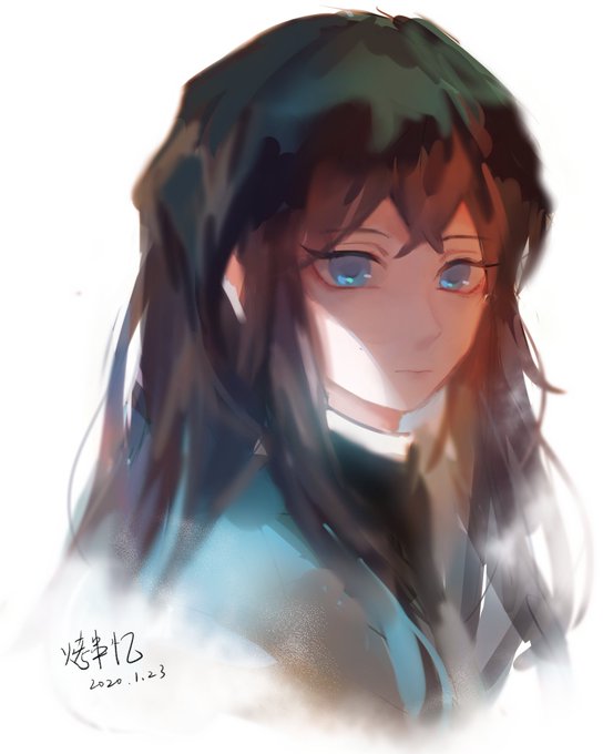 earl niel villenoさんがTwitterに投稿した時透無一郎(鬼滅の刃)のイラスト。