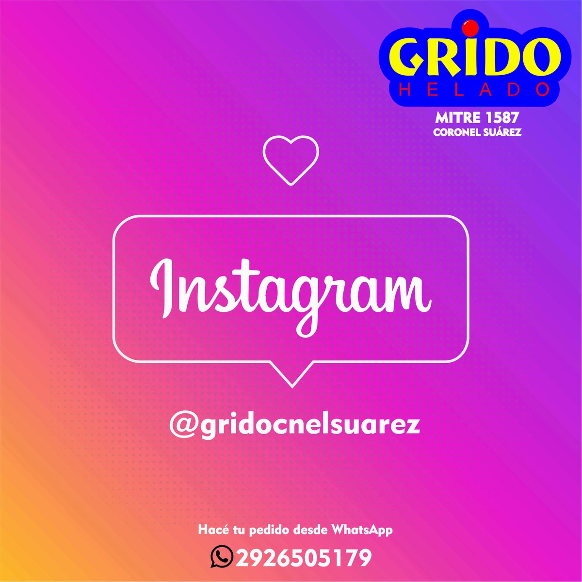 SuarezGrido's tweet image. Ahora también te podés sumas y seguirnos en @gridocnelsuarez seguí nuestras promos #GridoCoronelSuarez #Mitre1587 🍨🍦los helados más ricos 📣✅🙂🙃😉
#Verano2020