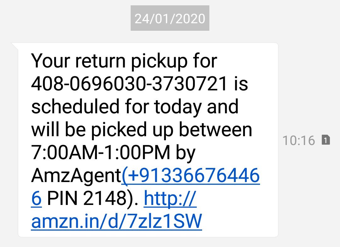 abhiraj_1689's tweet image. Your service is very worst. nobody to come here to pick then how to send this type of Message. i am waiting full day but no response.
 amz agent -+913366764466 
#AmazonBadService
@amazonIN