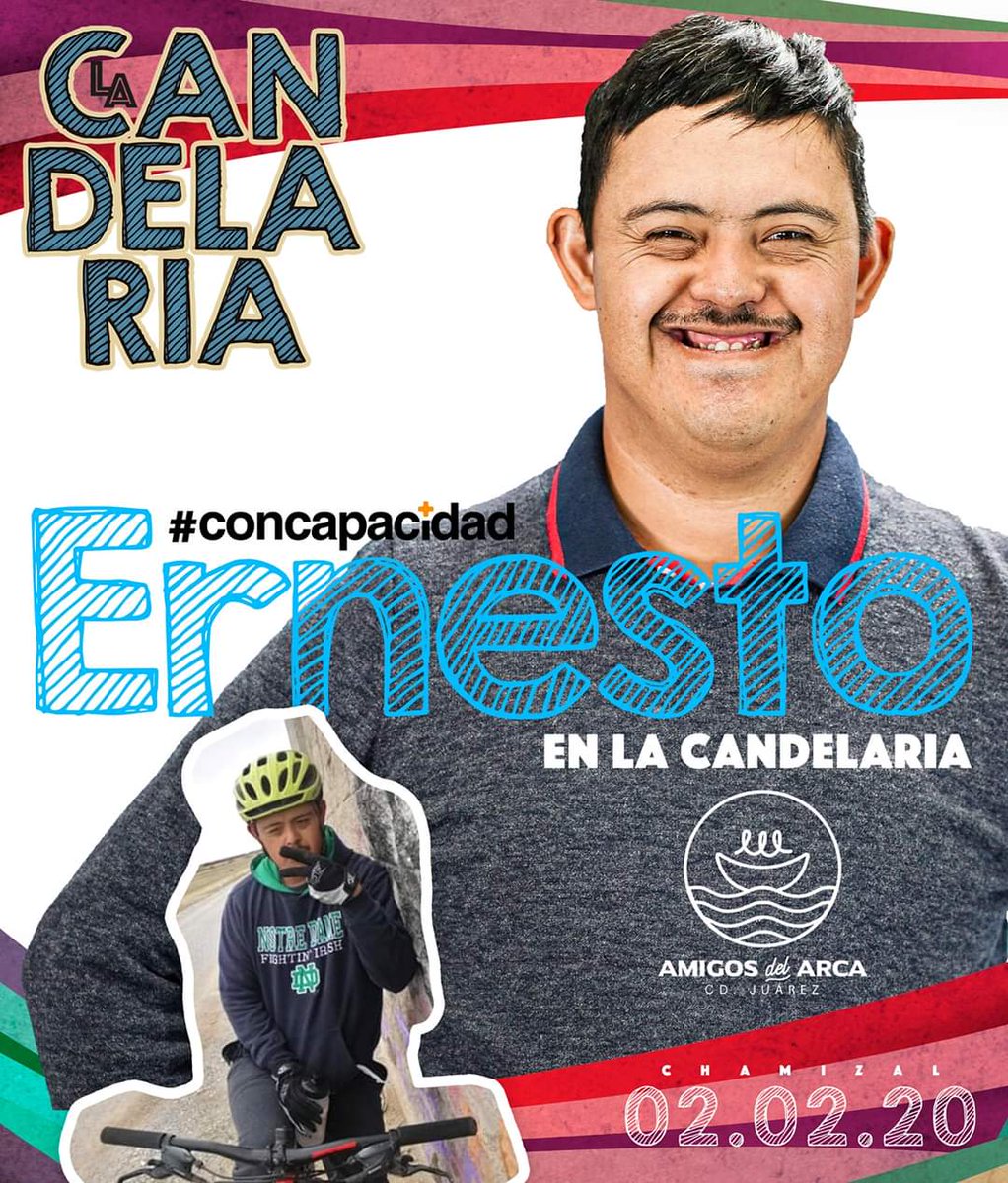 amigos_cd's tweet photo. Estamos muy orgullosos de compartirles de esta noticia, nuestro amigo Ernesto va a participar en una carrera de bicicleta de montaña el domingo 2 de febrero del 2020 en el bordo. Los invitamos a que sean parte de nuestra causa y de apoyar el sueño de nuestro amigo.
#concapacidad https://t.co/okSOi4vfc5