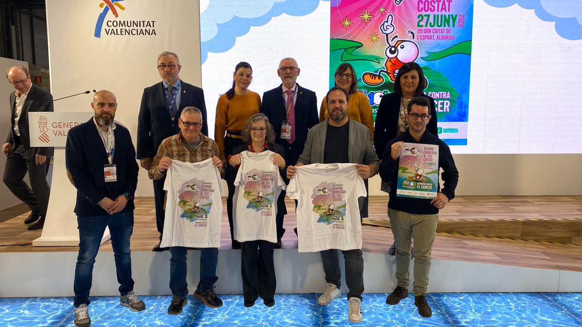 10kalboraya's tweet photo. 🏁🏁🏁 Presentamos la nueva edición de la 10k Fundación Divina Pastora contra el Cáncer en @fitur_madrid  #FITUR2020  
⚡️ Estrenamos nueva imagen
🏃‍♀️🏃‍♂️ 2.500 personas participantes en la última edición
💚 ¡Las inscripciones ya están abiertas! https://t.co/zFra5JyYjs

#10KAlboraya https://t.co/BI2hg80VDu