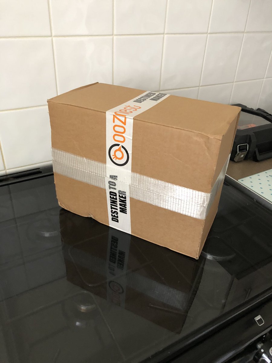 3dpsuk's tweet photo. Amazing service from @ooznest, not opened yet but ordered Wednesday night and it’s here on Friday!! #littleproject #letsstarttsomething https://t.co/6x79VfJ48o