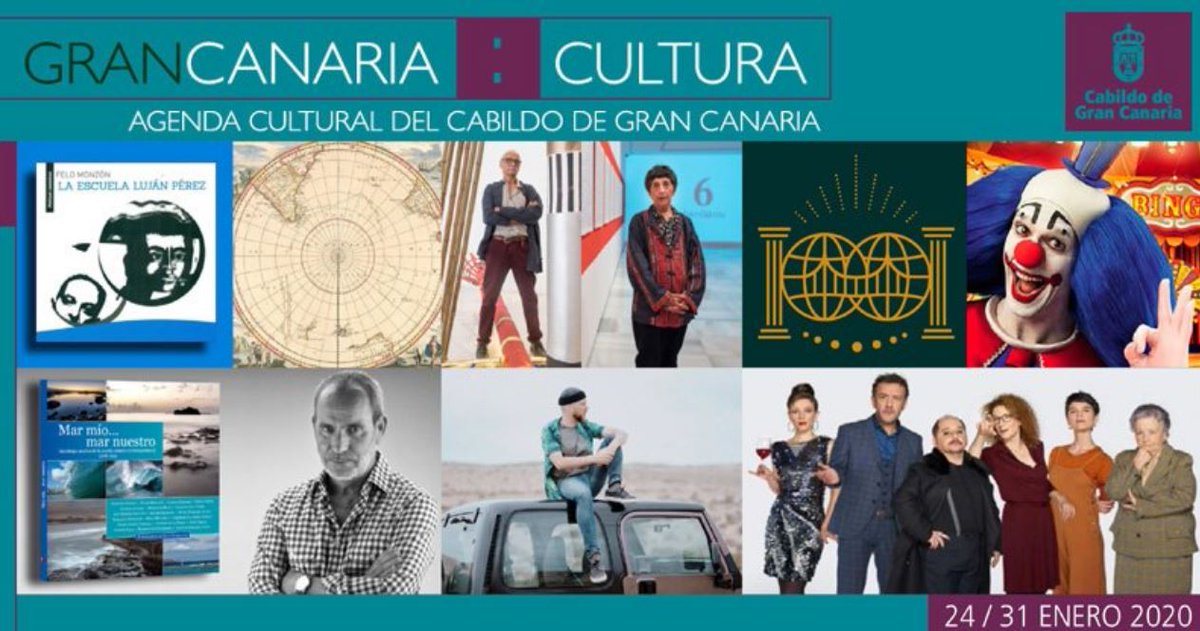 GranCanariaOIAC's tweet photo. 👉Ésta es la #Agenda #Cultural del @GranCanariaCab:
📆 24 al 31 de enero de 2020
Toda la información la tienes en el siguiente enlace ▶️ https://t.co/hmc9tOdUMg
😀¡Sigue disfrutando de todas nuestras #actividades culturales!😀
¡#Buenfinde! #GranCanariaCultura #Museosenfinde https://t.co/ScYEJyzhhf