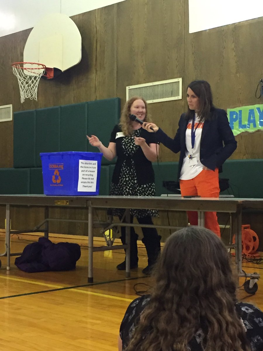 hunter2ndnpe's tweet image. Learning about recycling with OCRRA.
