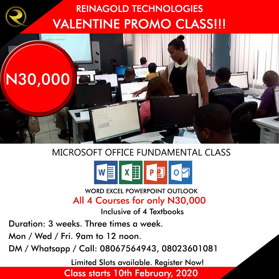 ReinagoldTech's tweet photo. 🌟Don't wait till you get a job.
🌟Don't wait till the need arises in your job or you need it for promotion or when you need it for your business. 
🌟Don't let your lack of this skill hinder you from making progress.
🌟This skill is a necessity for your career and business. https://t.co/0gC0nwN0as