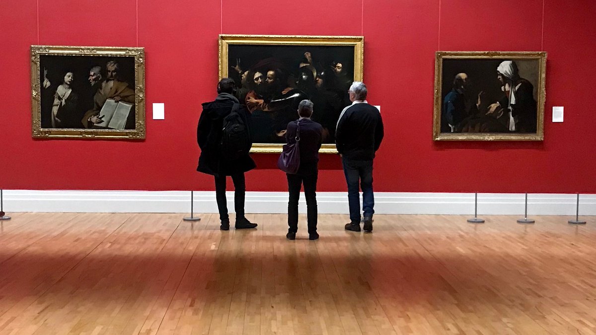 If you're looking for Caravaggio's The Taking of Christ, you'll find it hanging in its new home here in Room 25 on level 2. 

We're rehanging our Italian and Spanish rooms at the moment, so you'll notice lots of exciting changes - let us know what you think!