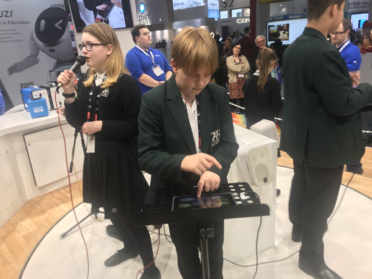 BohuntSchool's tweet photo. This week our talented @BohuntSchool iPad band visited the @Bett_show and performed live for exhibitors and participants. Students had a great time and made sure visitors tapped along to the #beat @BohuntArts #enjoyrespectachieve https://t.co/iIwzYL0nO4