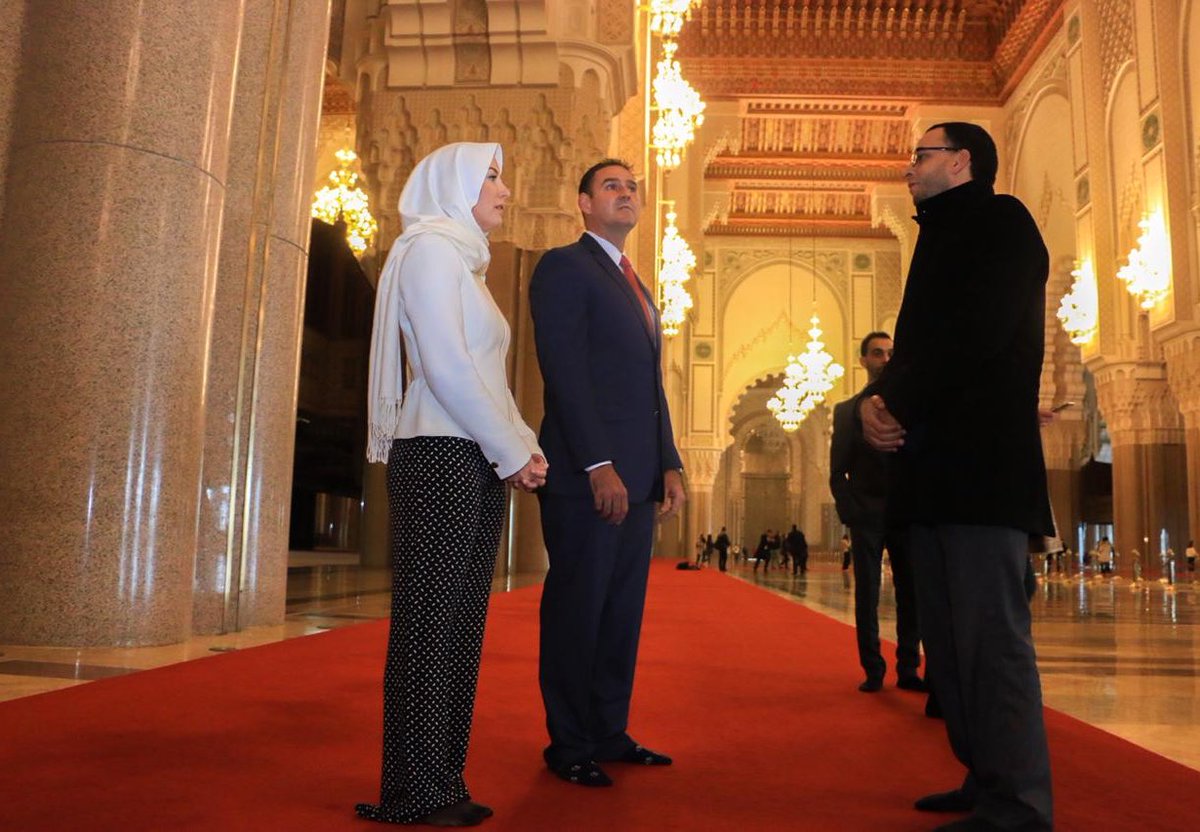 emuyshondt's tweet photo. Nos recibieron en la Mezquita Hassan II, un lugar icónico de Casablanca, en el Reino de Marruecos. https://t.co/joGBXSlF3s