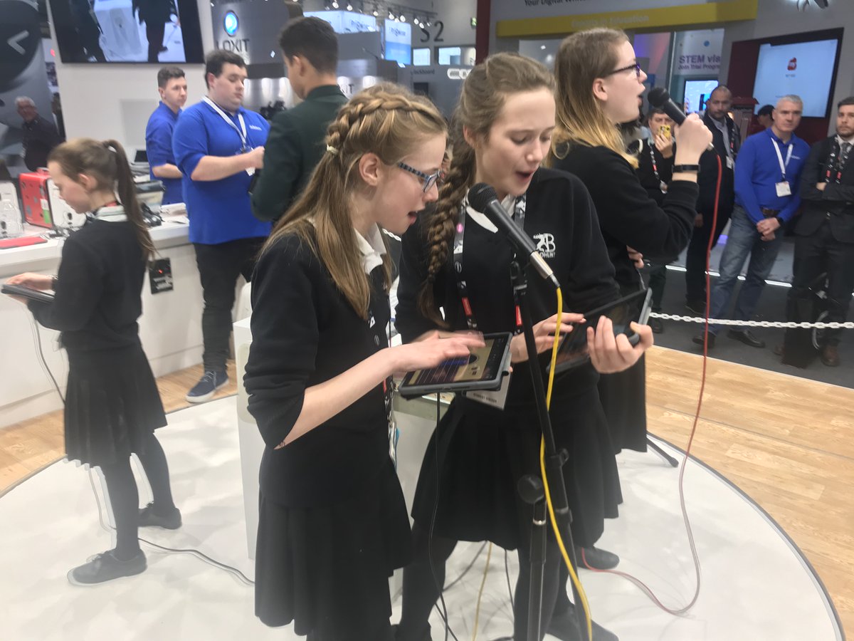 BohuntSchool's tweet photo. This week our talented @BohuntSchool iPad band visited the @Bett_show and performed live for exhibitors and participants. Students had a great time and made sure visitors tapped along to the #beat! @BohuntArts #enjoyrespectachieve https://t.co/HqbhHKkNtb