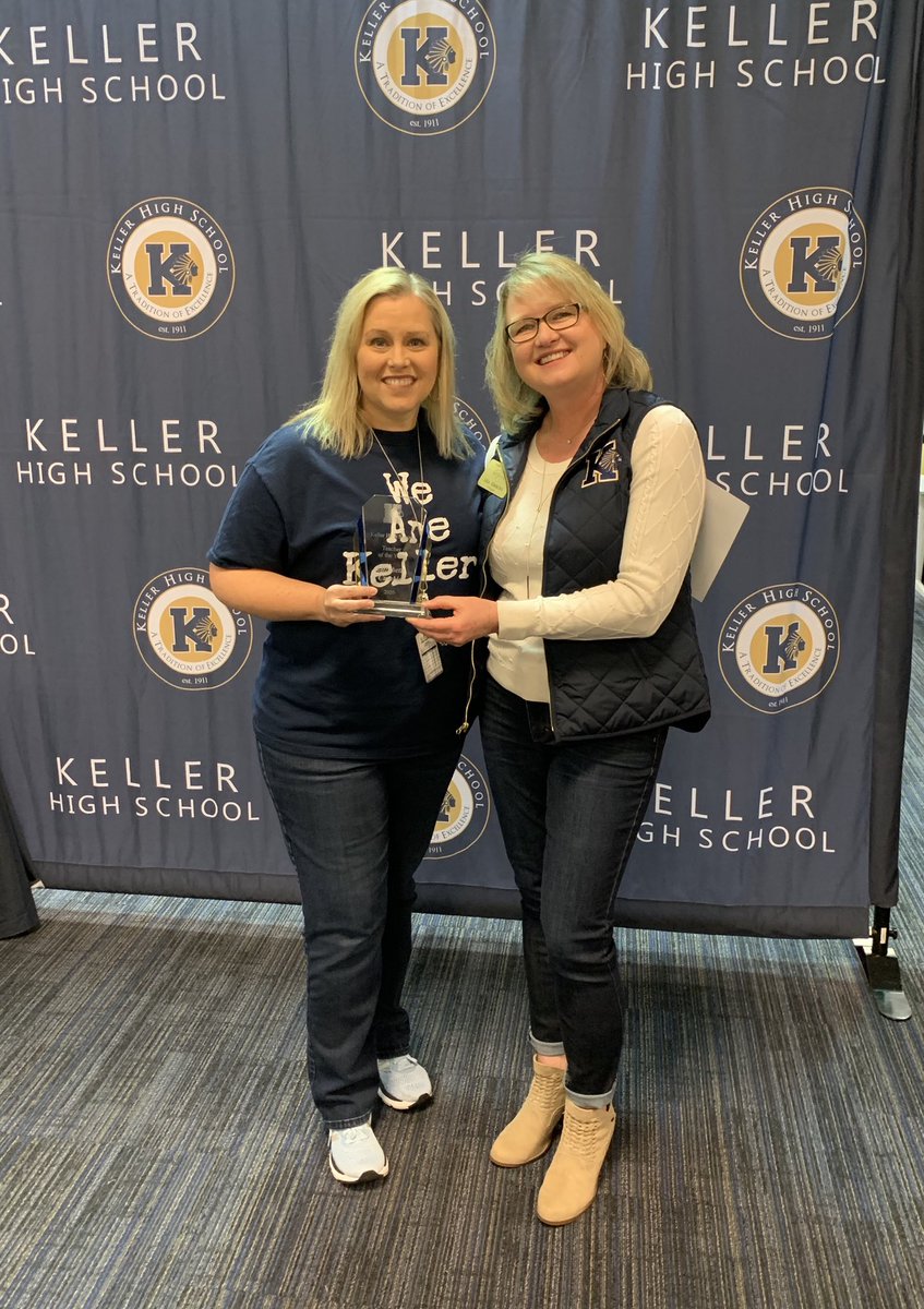 KHSIndianNation's tweet photo. CONGRATULATIONS to The 2020 KHS Teacher of The Year Elizabeth Cumbie! ⁦@CumbieKHS⁩ #CelebrateKISD ⁦@KellerISD⁩ https://t.co/w7bPbXxmkv