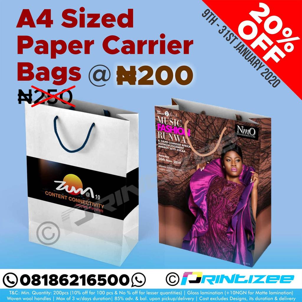 printizee's tweet photo. Our 20% off promo is still on. Hit us up with your order before it too late!!!
#Printizee #Papercarrierbags #Rollupbanner #Conference #Businesscards #Parties #Fliers #PrintEasy https://t.co/3pODT1hL4e