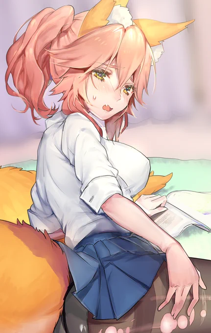 【Fate】JK玉藻ちゃん
伝線本また出したいです
#Fate 
#玉藻の前 