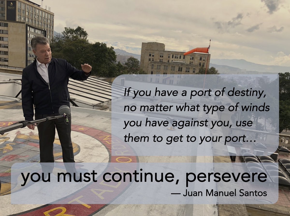 SellersEaston's tweet photo. Just four days until the global release of @SellersEaston's doc "Port of Destiny: Peace" about Colombian president and @NobelPrize winner @JuanManSantos and his struggle for peace in his homeland. Directed by @TheEmmys award-winner, Robert Abbott. On @PrimeVideo & #ReelTruth! https://t.co/TxyOGG6r6G