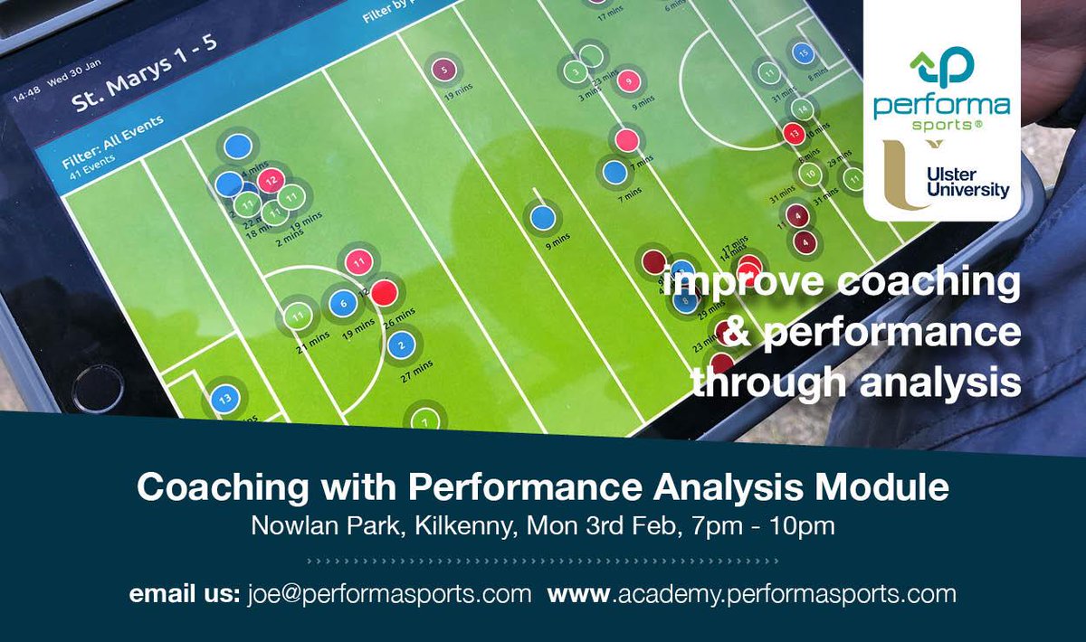 Hi Tommy, wanted to chance my arm by asking if you could help share the word about the Coaching with Performance Analysis Course at Nowlan Park, Mon 3rd Feb 7pm.  All introductions are appreciated. Click link below to see course details: academy.performasports.com/classroom-cour…      Thanks Joe