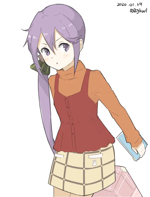 #艦これ版深夜の真剣お絵描き60分一本勝負 
#艦これ版真剣お絵描き60分一本勝負_20200124
曙 
