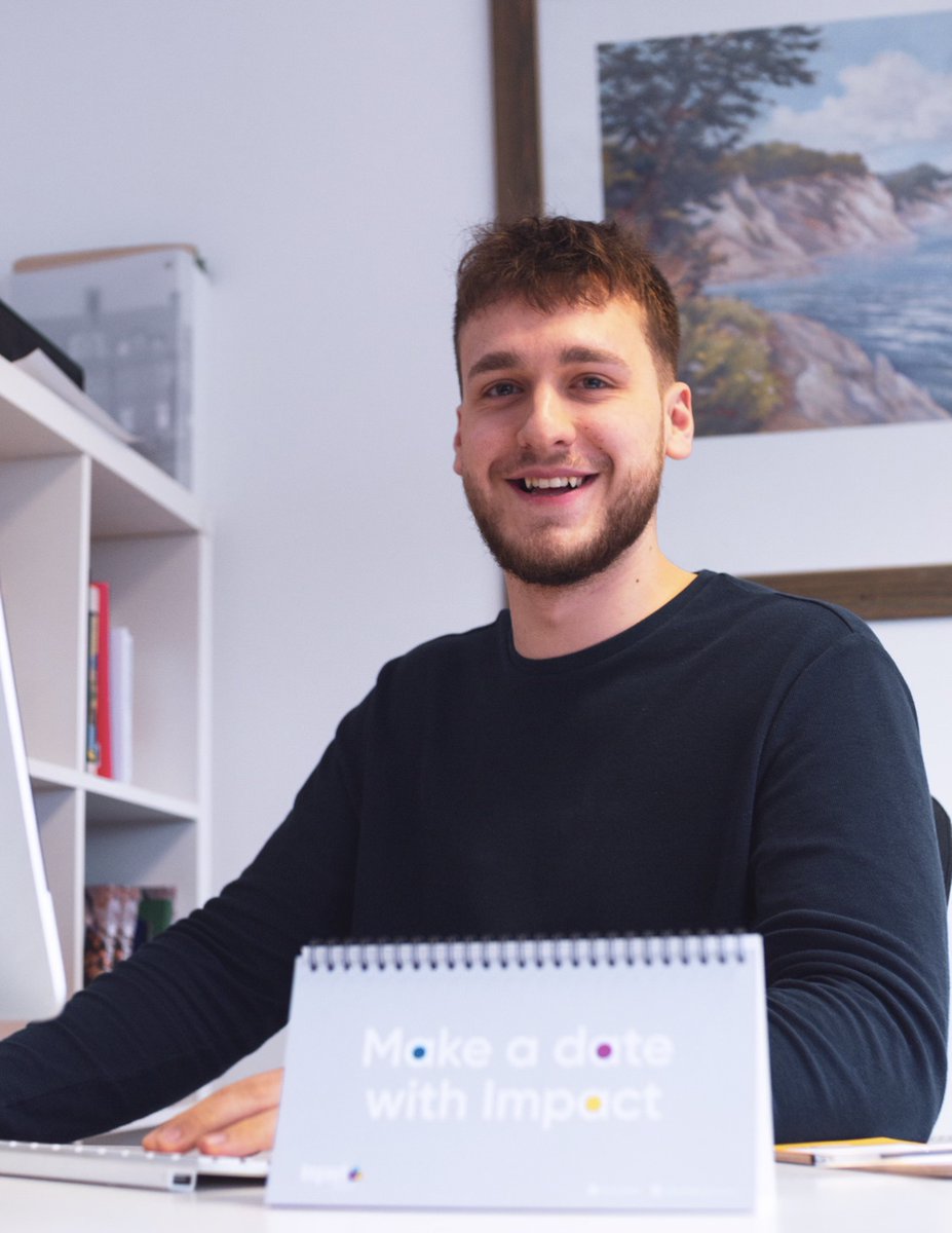 printwithimpact's tweet photo. Meet Josh, our youngest Designer yet! After doing fantastically well completing his Graphic &amp; Media Design degree at @herefordarts Josh has come to us full of fresh ideas to delight our customers. Welcome to Impact!

#designer #graphicdesign #hereford #impact #print  #impactprint https://t.co/Knb1YX4aDa