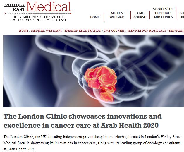 thelondonclinic's tweet image. In the news: We are looking forward to #ArabHealth2020, join us at the @HarleyStMedArea Stand on the UK Pavilion (hall 2 stand H30) for speaking opportunities and interviews. Read more here: thelondonclinic.co.uk/news/showcasin… #Dubai @HarleyStMedArea @Arab_Health #Cancer @IndOncology