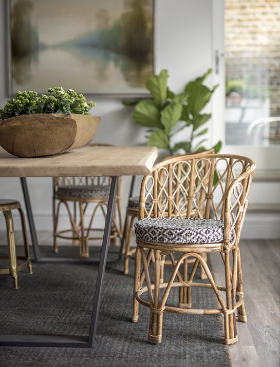 Interior design firm @th2designs has recently branched out bringing a carefully edited selection of furniture, lighting & accessories under its sister brand @th2 the ‘Boho’ dining chairs are made from bamboo in a natural finish. Perfect for that understated look #styleradarDCCH