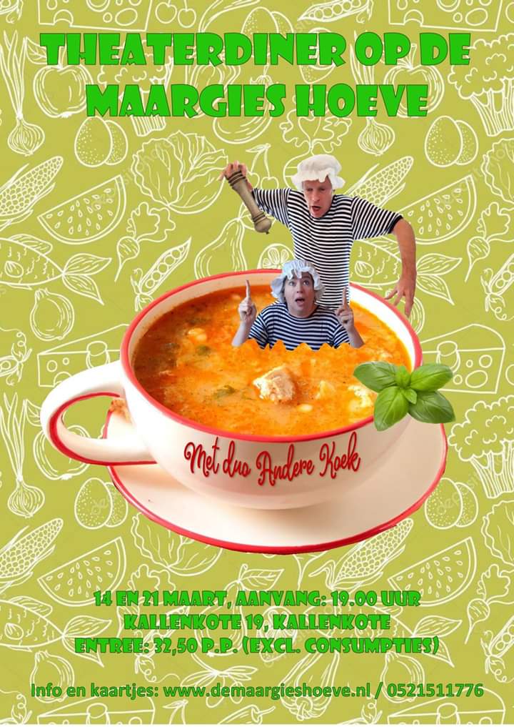 We zijn er weer (bijna) klaar voor! Kom theatraal en culinair genieten!
