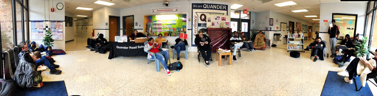 QuanderRoad's tweet photo. Quander’s Read-A-Thon is in full force this morning as students and staff read through the morning while enjoying popcorn and hot cocoa! What are you reading right now?
#fcpsreads #fcpsliteracy #FCPS https://t.co/biahwgOtrO