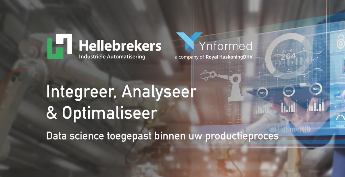 JonkerBV's tweet photo. A.s. dinsdag (28 jan.) geven @Hellebrekers #IA en @ynformed antwoord op de vraag hoe u data science binnen uw productieproces kunt toepassen. Tijdens het Productie Proces Automatisering event. Nieuwsgierig? Bestel hier uw gratis entreeticket: https://t.co/dULi0fqpru https://t.co/JJT17GZFLC