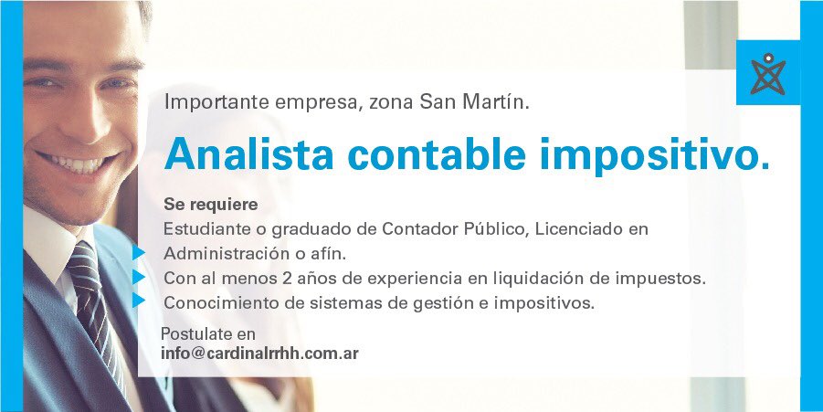 cardinal_rrhh's tweet photo. Oportunidad laboral #ZonaSanMartin https://t.co/UwzjH8DDn7