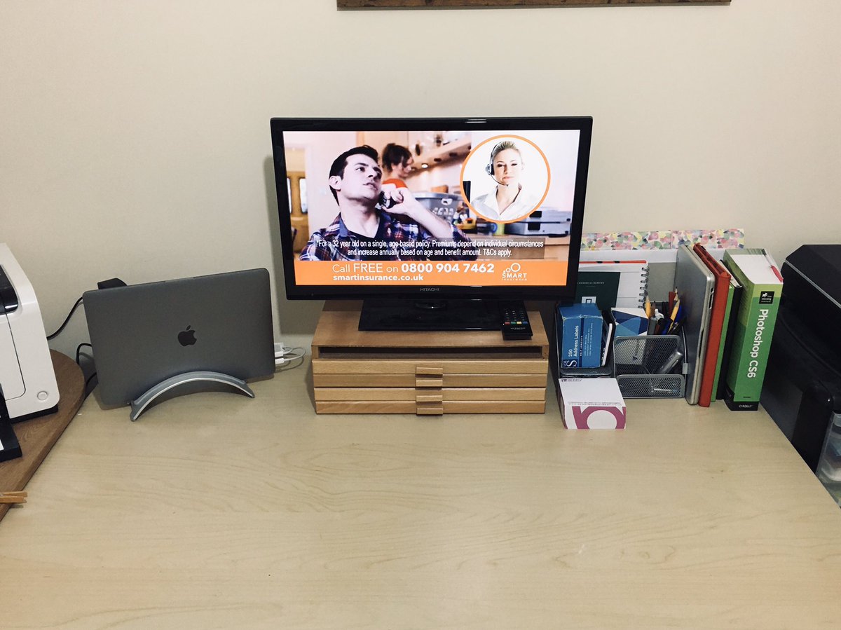 CazHallArt's tweet photo. Ok, #FridayProgress docking station connected to everything I have so far and furniture legs attached, and first coat of paint applied, to the cube storage unit. No where to put the clutter 🤔 https://t.co/6o9XOx7YNf