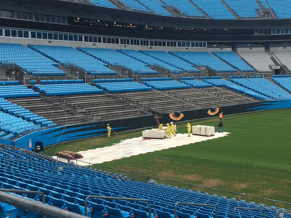m_a_h_o_n_e_y's tweet photo. Meanwhile at Bank of America Stadium, renovations of the 25-year-old facility are underway. They’re expected to be completed in time for the 2020 Panthers season. https://t.co/HsmM0zJbL2