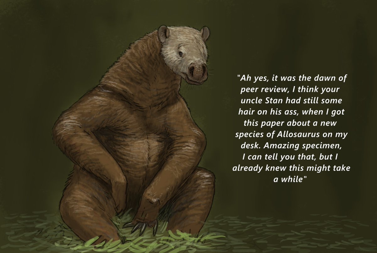 EAVPalaeoart's tweet photo. It took only 20.000 years, but A. jimmadensi is finally here. And grandpa Homalodatherium was there when it was first proposed. 

#paleontology #paleoart #eavppaleoart #sciart https://t.co/bWLxe1UFOX