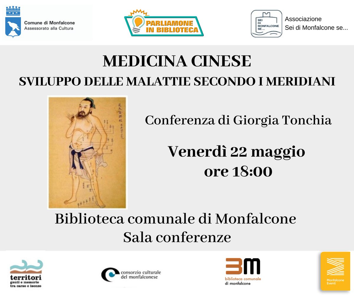 BibMonfalcone's tweet photo. Venerdì #22maggio Giorgia Tonchia ci spiegherà come mantenere in #equilibrio lo Yin e lo Yang per facilitare il #benessere del nostro #organismo.
Vi aspettiamo in sala #conferenze alle ore 18.00

#danonperdere https://t.co/afrWTCSBzD
